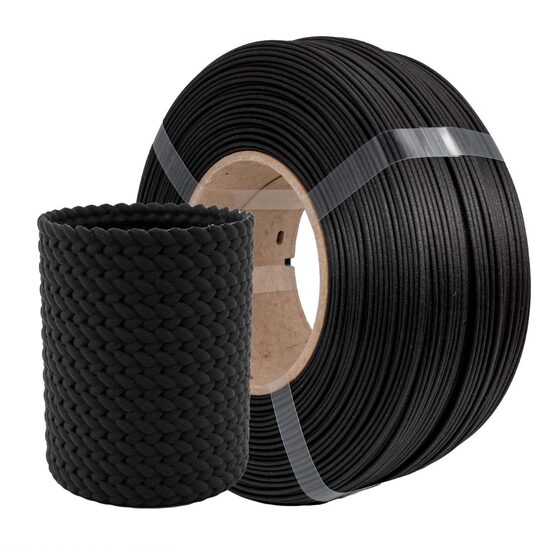AzureFilm PLA LumberLay Koka Refill filaments 3d printēšanas pavediens (filament), LumberLay, Black Ebony, 0,75 kg, 1,75mm, FWR171-9005 